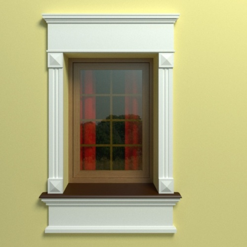 Support décoratif W5A : base est carrée 3D