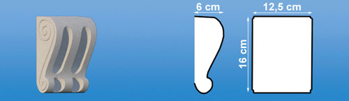 Support décoratif W7 : forme en "S" stylisée