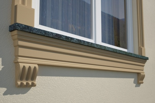Support décoratif W8 motif ondulé avec trois rainures verticales
