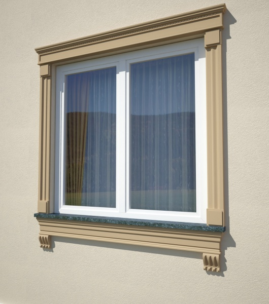Support décoratif W8 motif ondulé avec trois rainures verticales